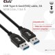 Kabel USB Club 3D USB-A - USB-A 0.5 m Czarny (CAC-1409) 3