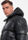 Kurtka męska Ombre Męska ciepła kurtka puffer ze ściągaczami  czarna V1 OM-JAHP-0207 M 5