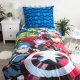 Jerry Fabrics AVENGERS SPIDERMAN HULK IRON MAN KAPITAN AMERYKA POŚCIEL ŚWIECĄCA 140X200 1