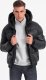 Kurtka męska Ombre Męska ciepła kurtka puffer ze ściągaczami  czarna V1 OM-JAHP-0207 L 1