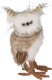 Christmas decoration Ozdoba dekoracyjna sezonowa sowa stojaca bez uszu brąz 23cm 1