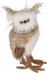 Christmas decoration Ozdoba dekoracyjna sezonowa sowa stojaca bez uszu brąz 17cm 1