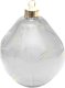 Christmas decoration Ozdoba świąteczna bombka formówka szklana kropla led antracyt 2szt 10cm 2