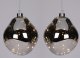 Christmas decoration Ozdoba świąteczna bombka formówka szklana kropla led antracyt 2szt 10cm 5