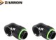Barrow Barrow Adapter 90 Grad G1/4 Zoll AG auf G1/4 Zoll IG - drehbar, schwarz 1