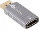 Adapter AV Lanberg Adapter Lanberg Displayport (M) -> HDMI (F) 4K srebrny 4