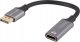 Lanberg Kabel adapter Lanberg Displayport (M) -> HDMI (F) 8K na kablu 20cm srebrny 1
