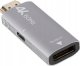 Adapter AV Lanberg Adapter Lanberg HDMI (M) -> Displayport (F) 4K srebrny 1