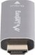 Adapter AV Lanberg Adapter Lanberg HDMI (M) -> Displayport (F) 4K srebrny 4