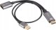 Lanberg Kabel adapter Lanberg HDMI (M) -> Displayport (F) 4K na kablu 20cm srebrny 1