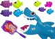 LeanToys Gra Kąpielowa Rekin Łowca Rybek Siatka Podbierak 1