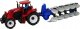 LeanToys Czerwony Traktor z Pługiem Farma 1