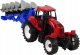 LeanToys Czerwony Traktor z Pługiem Farma 2