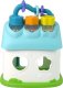 LeanToys Domek Sorter Edukacyjny Niebieski Klocki 2