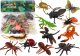 Figurka LeanToys Zestaw Figurek Owadów 12 Sztuk Biedronka Pająk Mucha 1