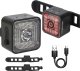 Alogy Lampka rowerowa 2w1 Alogy Bike Rear+Front Light Smart Latarka na rower wodoodporne światło na przód i tył 120lm IP66 12