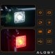 Alogy Lampka rowerowa 2w1 Alogy Bike Rear+Front Light Smart Latarka na rower wodoodporne światło na przód i tył 120lm IP66 2