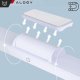 Alogy Lampka Lampa listwa LED podszafkowa magnetyczna Alogy Magnetic LED Light oświetlenie meblowe na magnes na ścianę do szafy kuchni pokoju Biała 4