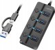 HUB USB LogiLink LogiLink USB 3.2 Gen1 Hub 4-Port Ein-/Ausschalter schwarz 1