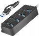 HUB USB LogiLink LogiLink USB 3.2 Gen1 Hub 4-Port Ein-/Ausschalter schwarz 2