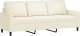vidaXL Sofa 3-osobowa, kremowa, 180 cm, tapicerowana aksamit 4