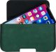 Surazo Kabura na pasek skórzana Belt Case - Nubuk Ciemny Zielony Apple iPhone 15 Pro 4