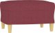 vidaXL vidaXL Fotel z podnóżkiem, winna czerwień, 60 cm, obity tkaniną 5