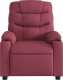 vidaXL vidaXL Rozkładany fotel masujący, elektryczny, winna czerwień, tkanina 9