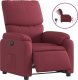 vidaXL vidaXL Elektryczny fotel rozkładany, winna czerwień, obity tkaniną 2