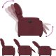 vidaXL vidaXL Elektryczny fotel rozkładany, winna czerwień, obity tkaniną 7