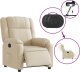 vidaXL vidaXL Elektryczny fotel rozkładany, kremowy, obity tkaniną 6
