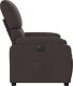 vidaXL vidaXL Elektryczny fotel rozkładany, ciemnobrązowy, obity tkaniną 10