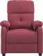 vidaXL vidaXL Fotel z masażem, winna czerwień, tkanina 3