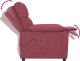 vidaXL vidaXL Fotel z masażem, winna czerwień, tkanina 7