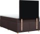 vidaXL Łóżko kontynentalne z materacem, ciemnobrązowe, 120x190 cm 6