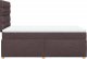 vidaXL Łóżko kontynentalne z materacem, ciemnobrązowe, 120x190 cm 5