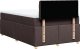 vidaXL vidaXL Łóżko kontynentalne z materacem, ciemnobrązowe, 120x190 cm 8