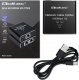Qoltec Rozdzielacz Splitter mini SWITCH 1x2 port RJ45 | 1000Mbps | USB-C| Aluminium 2