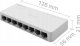 Switch Qoltec SWITCH przełącznik sieciowy 8 x port RJ45 | 1000Mbps | Fast      Ethernet | LAN 2