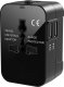 Verk Adapter przejściówka wtyczka gniazdo uk usa eu aus uniwersalna 2x usb świat Adapter przejściówka wtyczka gniazdo uk usa eu aus uniwersalna 2x usb świat 5