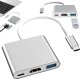 HUB USB Verk Przejściówka adapter 3w1 hub usb-c usb 3.0 hdmi 4k Przejściówka adapter 3w1 hub usb-c usb 3.0 hdmi 4k 1