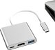 HUB USB Verk Przejściówka adapter 3w1 hub usb-c usb 3.0 hdmi 4k Przejściówka adapter 3w1 hub usb-c usb 3.0 hdmi 4k 1