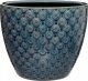 Atmosphera Doniczki ceramiczne, 3 sztuki, granatowe ze zdobieniami 3