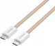 Kabel USB Unitek USB-C - USB-C 1 m Beżowy (C14141ACL01-1M) 2