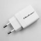 Ładowarka Qoltec Ładowarka sieciowa 35W GaN | 5-20V | 1.5-3A | 1xUSB-C PD | 1xUSB QC 3.0 | Biała 10