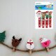 Dekoracja świąteczna Craft with Fun OZDOBA BN KLAMERKI MIX 4SZT/7CM CF PBH 12/144 4