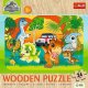 Trefl Puzzle drewniane Poznaj dinozaury 24 elementy (20276) 3