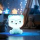 Sanico Lampka nocna Goldlux Miś okularnik niebieski akumulator+ przewód USB-C 4