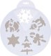 Christmas decoration SZABLON DO SZTUCZNEGO ŚNIEGU 30CM 6 WZORÓW 2