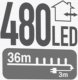 Lampki choinkowe Christmas decoration LAMPKI CHOINKOWE ŁAŃCUCH ŚWIETLNY 480 LED TIMER MULTIKOLOR 4